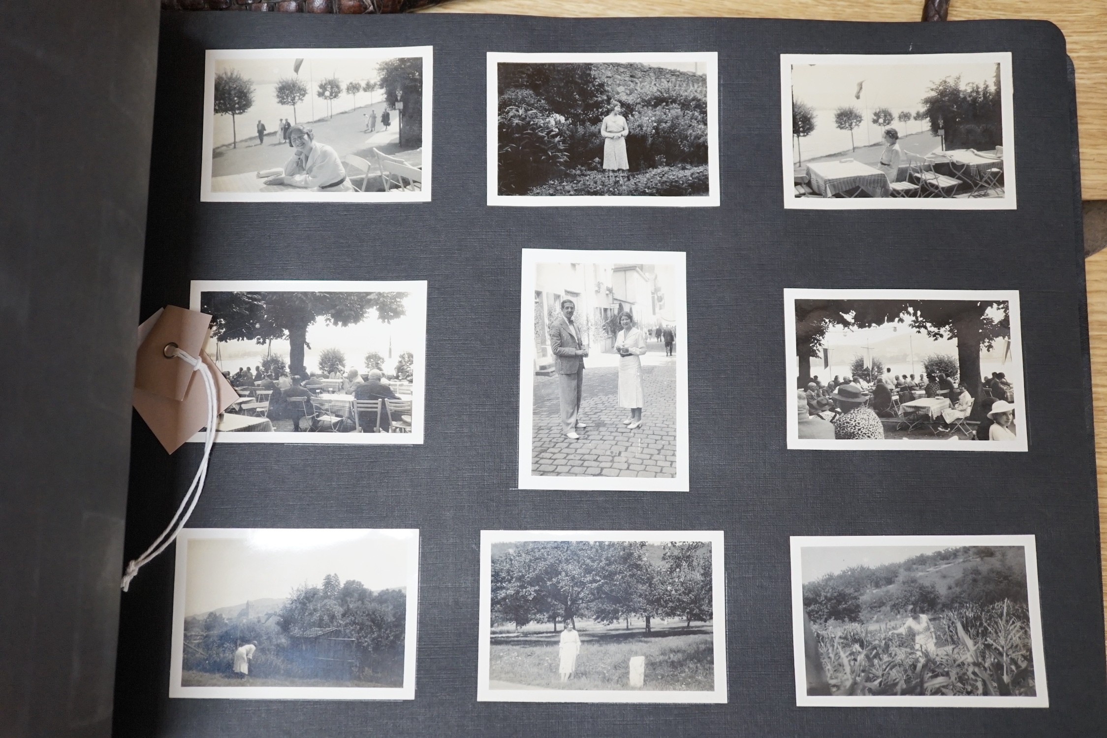 An English photograph album with photos of a holiday to Germany in August 1936.